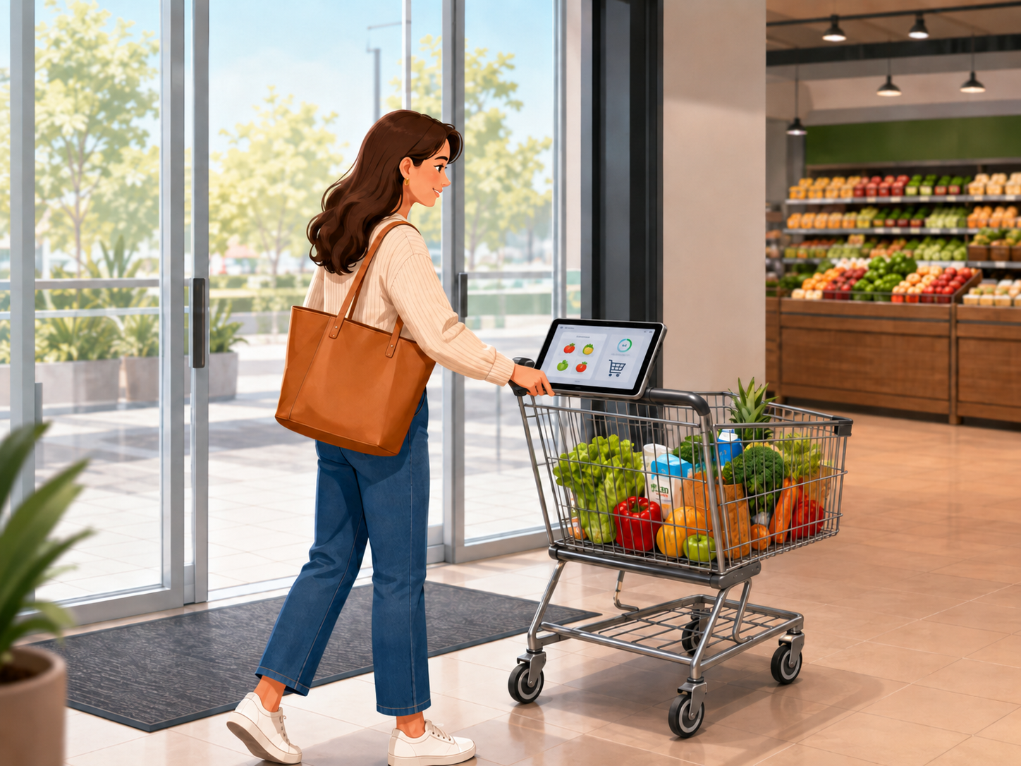 Grab a smart cart